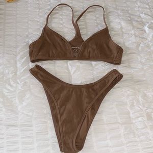 pacsun brown bikini